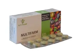 Мультивітамінний комплекс Elit-Pharm Мультифарм 40 таблеток - мініатюра 2