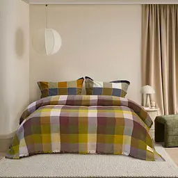 Покривало Lotus Home - Lucca muslin гірчичний 240x260 - мініатюра 2