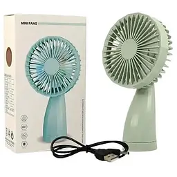 Ручний портативний вентилятор Mini Fan 6601 на акумуляторі з ручкою мінівентилятор