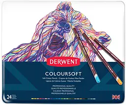 Кольорові олівці Coloursoft 24 кольори Derwent