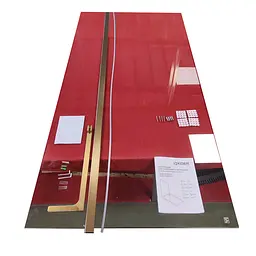 Душова перегородка Koer SR SP02-100x200-TR-12 Walk-In прозоре скло Easy Clean 8 мм, матове золото KR5396, прозоре, золотий - мініатюра 6