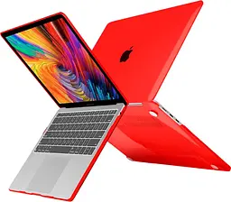 Пластикова накладка (верх і низ) HardShell Case для Apple MacBook Air 15.3'' M2 A2941 2023 Crystal Red [98195] - мініатюра 2
