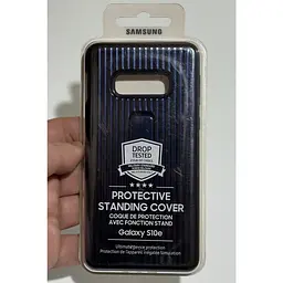 Оригінальний чохол із підставкою Protective Standing Cover для Samsung Galaxy S10e Blue Navy EF-RG970CLEGRU - мініатюра 2