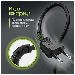 Кабель живлення C7 2m black ColorWay (CW-CBP085-BK) - мініатюра 9
