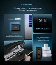 Мережевий зарядний пристрій ArmorStandart Resolute Power ARP-131 100W GaN Black (ARM70024) - мініатюра 9