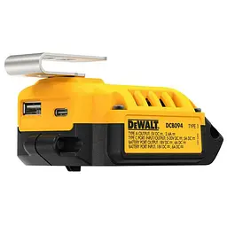 USB адаптер DeWalt до акумуляторів для інструментів DCB094K - мініатюра 2
