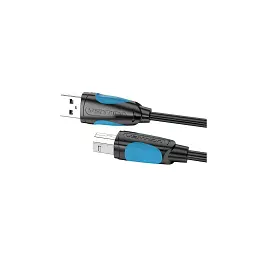 Кабель для принтера USB 2.0 AM/BM 1.5m black Vention (VAS-A16-B150) - мініатюра 5