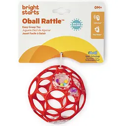 Іграшка-брязкальце Bright Starts Oball Rattle червона (11487) - мініатюра 3