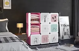 Модульна шафа-органайзер Leobert Kids для дитячих іграшок рожевий - мініатюра 3