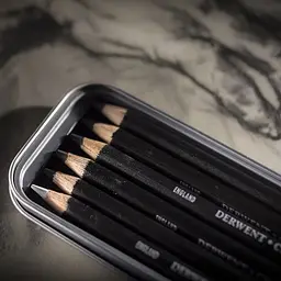 Набір вугільних олівців Derwent 6 шт. - мініатюра 2