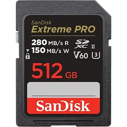 Карта пам'яті SanDisk SDXC Extreme Pro 512GB UHS-II U3 V60 Class 10 (SDSDXEP-512G-GN4IN) [136569]