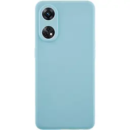 Силіконовий чохол Candy Full Camera для Oppo Reno 8 T 4G Бірюзовий / Turquoise