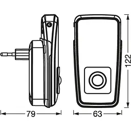 Нічний світильник Osram Lunetta Torch Inductive (4099854530739) [157561] - мініатюра 3