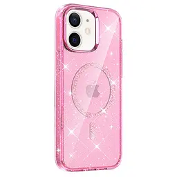 Чохол TPU Eclipse Sparkle Magnetic Fit для Apple iPhone 11 (6.1") Pink - мініатюра 2