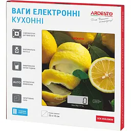 Ваги кухонні Ardesto Lemon (SCK-893LEMON) - мініатюра 5