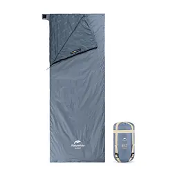 Спальний мішок Naturehike надлегкий Ultralight LW180 NH21MSD09 лівий (15°C) p-p XL сіро-синій (6927595777978-L)
