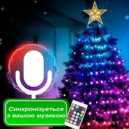 Розумна гірлянда Smart GarlandoPro 200 LED довжина 2 м з керуванням зі смартфона зелена, мультиколор (1733041GR) - мініатюра 3