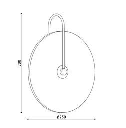 Бра KLOODI DECO WA-IRIS 250 3K GD - мініатюра 4
