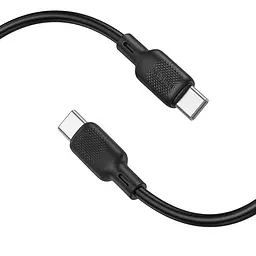 Дата кабель Borofone BX113 Lenny Type-C to Type-C 60W (2m) Black - мініатюра 3