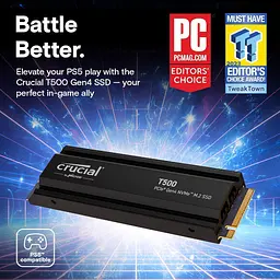 SSD накопичувач Crucial T500 2TB with Heatsink (CT2000T500SSD5) [142572] - мініатюра 9