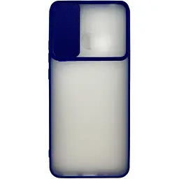 Бампер Totu Slide Camera Matt Case Xiaomi Redmi 10C Dark Blue - мініатюра 2