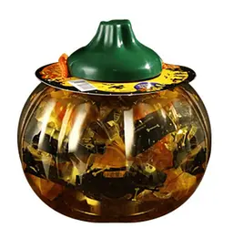 Набір льодяників Halloween Ring Candy Pumpkin Ring у формі гарбузового кільця 18шт, 180г - мініатюра 3