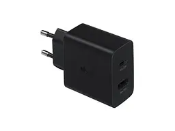 Зарядний пристрій Samsung 35 W Wall Charger Duo Black (EP-TA220NBEGRU) - мініатюра 1
