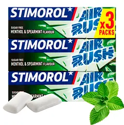 Жуйки Stimorol Air Rush Menthol Spearmint 3х10шт  - мініатюра 2