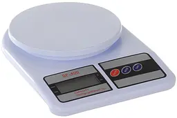 Електронні кухонні ваги UKC SF-400 LCD 10 кг Білий (hub_np2_1307)