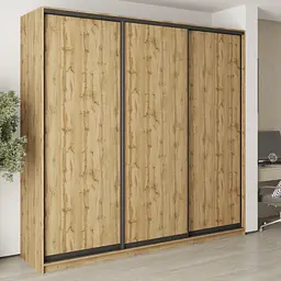 Шафа-купе тридверна MebelStar Комбо BG 3ДСП 250x45x240 см Дуб тахо (MBS-9575)