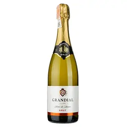 Ігристе вино Les Grands Chais de France Grandial Brut Blanc de Blancs, біле, сухе, 11%, 0,75 л