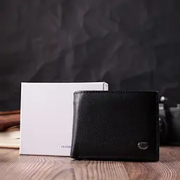 Чоловічий шкіряний портмоне ST Leather 11,5х9х1 см acs0028311 - мініатюра 8