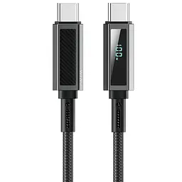 Дата кабель WIWU C079 Warriors Type-C to Type-C 100W 1.2 м Black - мініатюра 2