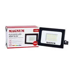 Прожектор MAGNUM FL12 ECO LED 30Вт slim 6500К IP65 (90018083) - мініатюра 4