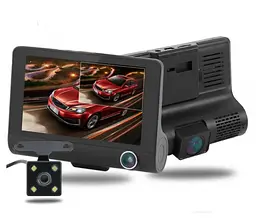 Автомобільний відеореєстратор C9 LCD 4" WDR 1080P Full HD (3 камери) - мініатюра 3