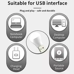 Портативна світлодіодна USB-лампа мінісвітильник-ліхтарик підсвітка нічник XO Y1 - мініатюра 5