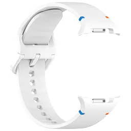 Силіконовий ремінець на смарт годинник Samsung Galaxy Watch 8 40mm/8 Classic 46mm/8 44mm, Silicone, white, зі зручною застібкою, на фітнес браслет, ArmorStandart (ARM86876) - мініатюра 4