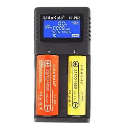 Зарядний пристрій LiitoKala на 2 слоти для NiCd, NiMH, Li-Ion і LiFePO4 акумуляторів  - мініатюра 2