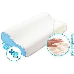 Подушка піна з пам'яттю Sonex Comfort Wave M 33x50x10/8 см (SO102069) - мініатюра 4