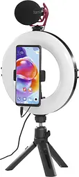 Трипод смартфону Smart-80 V2 кулястий 9.5cм Bluetooth зі світлодіодним кільцем чорний Hama teh0012961 - мініатюра 10