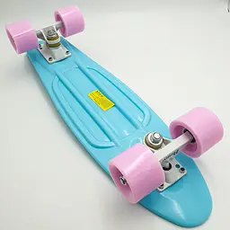 Пенні борд скейт 55х15см до 80кг ABEC 7 матові колеса скейтборд Penny Board Pastel Series бірюзовий - мініатюра 5