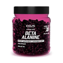 Амінокислота Beta Alanine 800 mg Xtreme, 300 капсул Evolite Nutrition fit0018969
