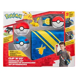 Ігровий набір POKEMON W5 - СПОРЯДЖЕННЯ ТРЕНЕРА ПІКАЧУ (2 покеболи, пояс, фігурка, сумка для м'ячів) Pokemon PKW3649