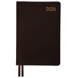 Щоденник записник А5 Leo Planner датований 2026 Aldento темно-коричневий 368 сторінок (252671)