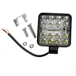 Фара LED Далеке Світло та Стробоскоп 12-24V 6-32W Червоно-Синій 1 шт. (MINIZY-F-BS-WR) - мініатюра 3