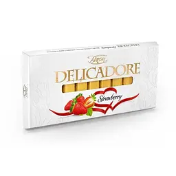 Шоколад молочний Delicadore Baron Strawberry з полуницею 200 г.