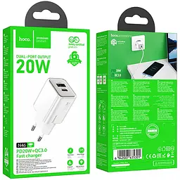МЗП Hoco N46 Glorious PD20W+QC3.0 (1USB-A/1C) White - мініатюра 4