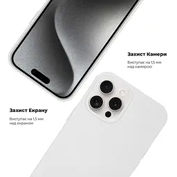 Чехол-накладка силиконовый противоударный для Apple iPhone 15 Pro Max, панель с защитой всего корпуса, софт-тач, lemon zest, ArmorStandart (ARM69796) - мініатюра 3