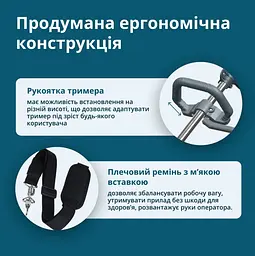 Тример садовий акумуляторний Konner&Sohnen без АКБ та ЗП KS BCT-20V - мініатюра 8