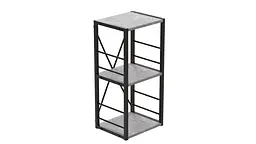 Етажерка 3/34 Ferrum-decor Серії Коннект 73x34x28 чорний ДСП Бетон 16мм (FRD-104291) - мініатюра 5